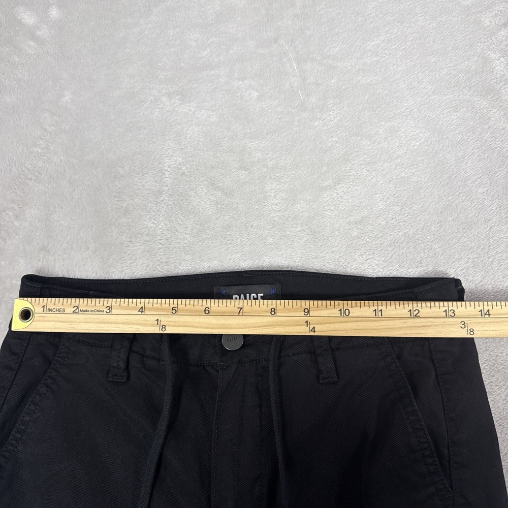Paige Christy Cargo Pants Womens 25X26 Black Solid Elastic Waist Grunge GorpCore - Picture 4 of 7